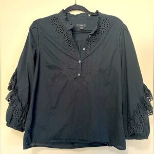 J.Crew Eyelet Top SZ Medium